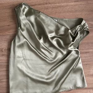 Reformation Annika Silk Top